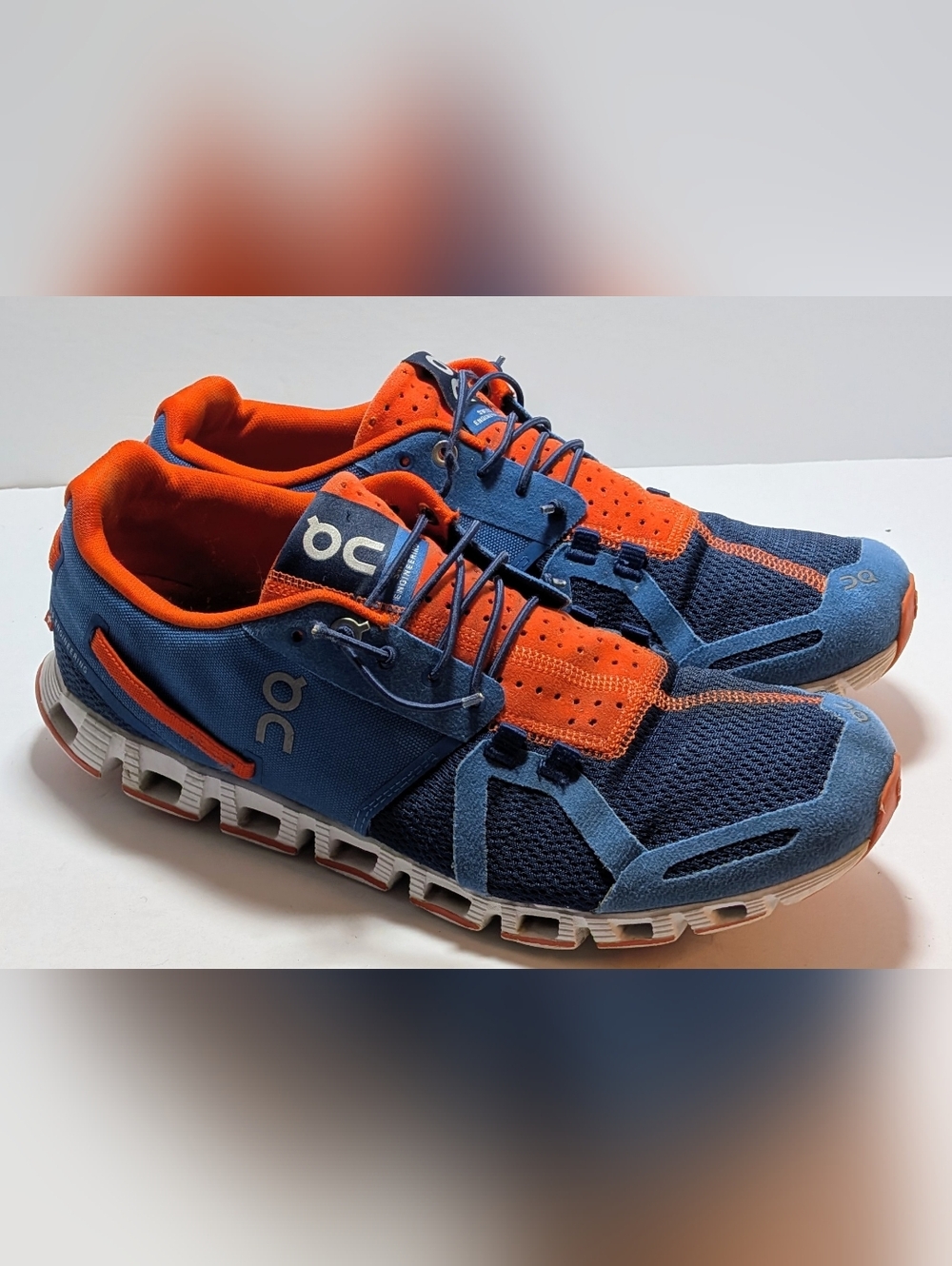 On Running Cloud Men’s Size 9.5 Pacific Sunset Blue Orange Lightweight